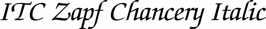 free font zapf chancery italic